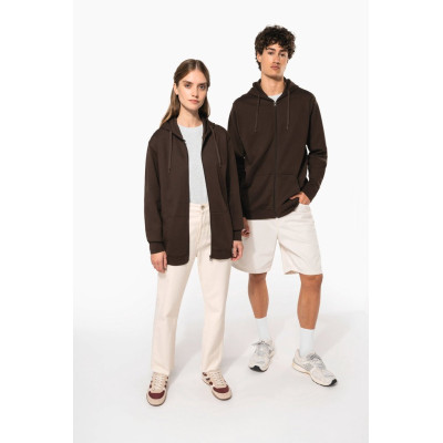 Full zip hooded sweatshirt